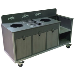 Aqua Smart Small Complete Clearing Trolley-Catering & Clearing,Dropship,Norseman,School Trolley,Trolleys-Learning SPACE