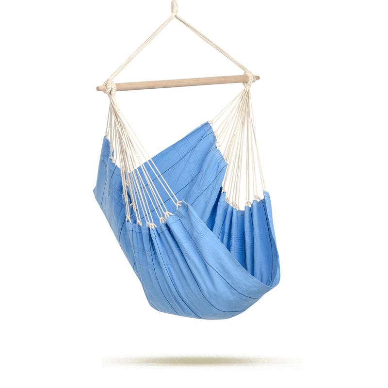 Artista Blue Hammock Chair-Hammock Chair-Amazonas,Blue,Cotton,Hammock chair,Hanging Chair,Indoor,Large,Single-Learning SPACE