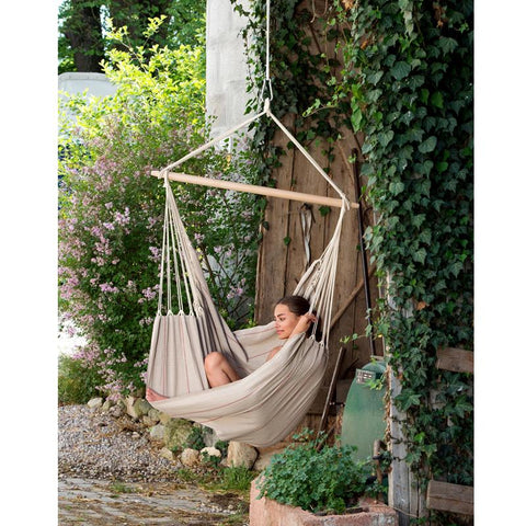 Artista Sand Hammock Chair-Hammock Chair-Cotton,Hammock chair,Hanging Chair,Indoor,Large,Natural,Single-Learning SPACE