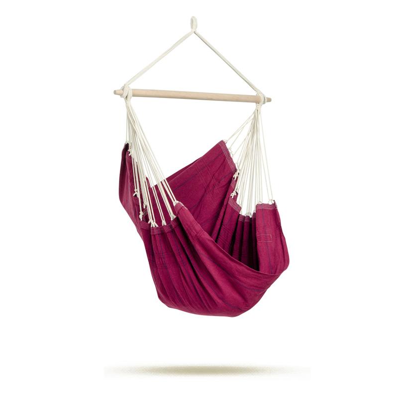 Artista Vino Hammock Hanging Chair-Hammock Chair-Cotton,Hammock chair,Hanging Chair,Indoor,Large,Red,Single-Learning SPACE