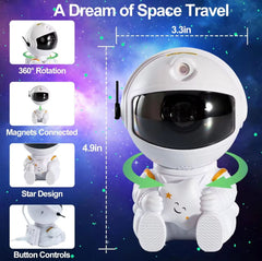 Astronaut Starry Sky Projector Light-Featured,Gifts for 5-7 Years Old,Gifts for 8+,Night Light,Sensory Light Up Toys,Sensory Projectors,Sleep Issues,Star & Galaxy Theme Sensory Room,Teenage & Adult Sensory Gifts,Teenage Projectors,Visual Fun,Visual Sensory Toys-Learning SPACE