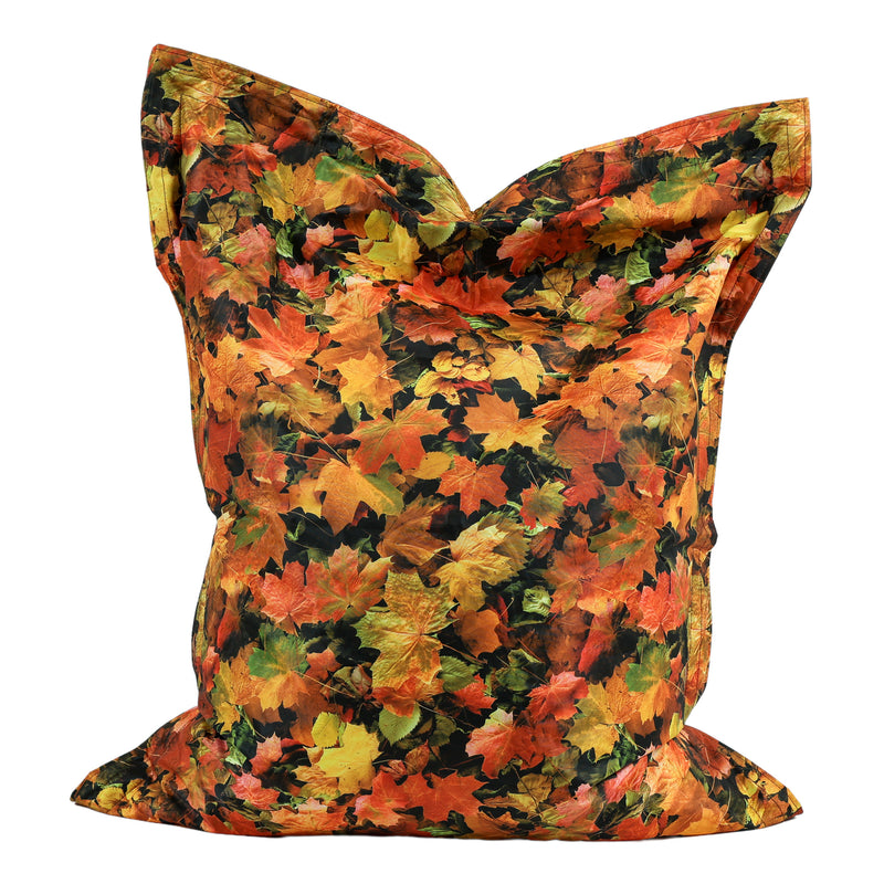 Autumn Leaves Printed Giant Floor Cushion Bean Bag, Learning SPACE