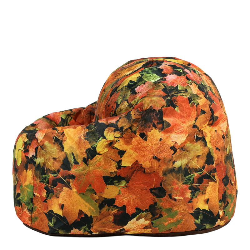 Autumn Leaves Printed Large Classic Bean Bag, Learning SPACE