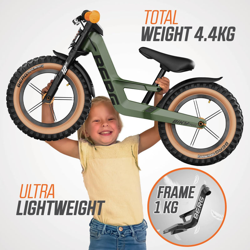 BERG Biky Trail Green With Handbrake, Learning SPACE