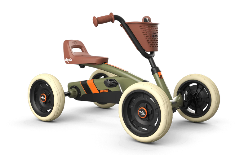 BERG Buzzy Retro Green 2-in-1 Go-Kart, Learning SPACE