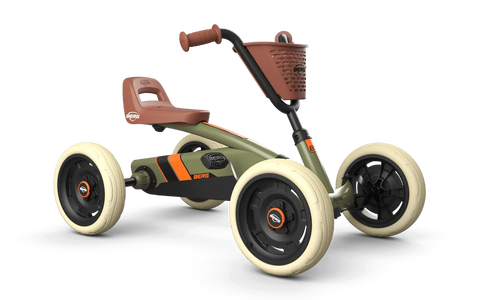 BERG Buzzy Retro Green 2-in-1 Go-Kart, Learning SPACE