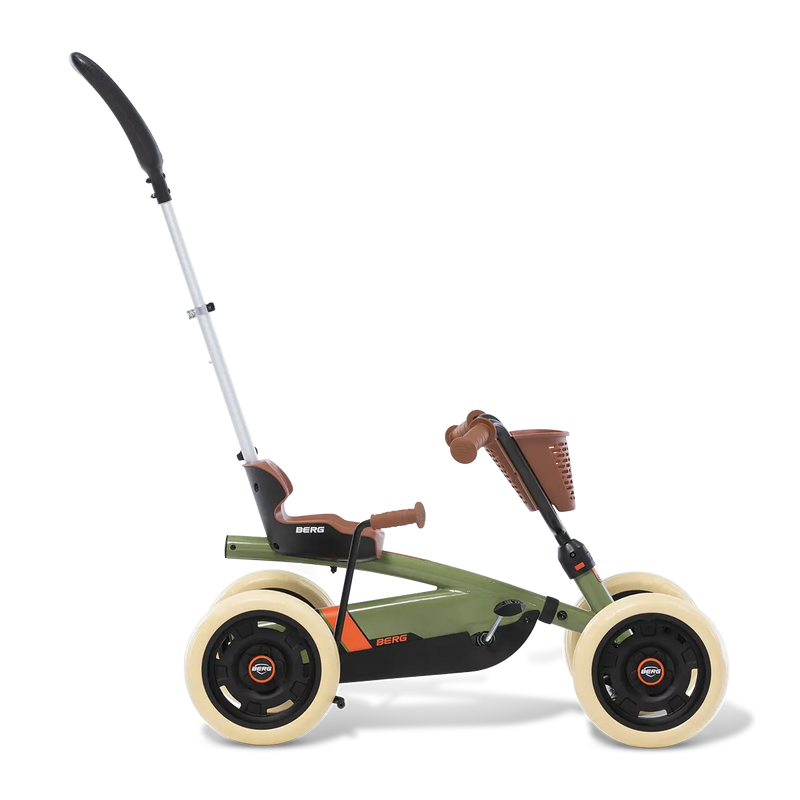 BERG Buzzy Retro Green 2-in-1 Go-Kart, Learning SPACE