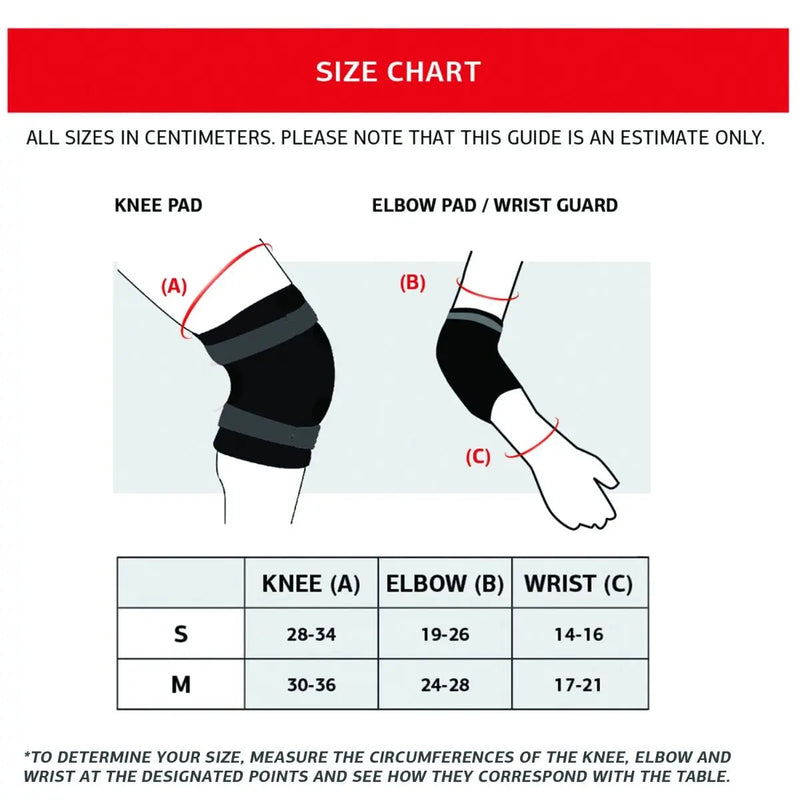 BERG Protection Set - Wrist, Elbow, and Knee Pads, Learning SPACE