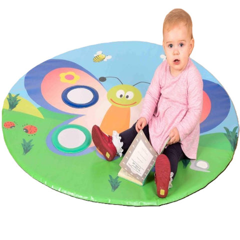 Baby Play Mat - Mirror & Butterfly Theme-AllSensory,Baby Sensory Toys,Baby Soft Play and Mirrors,Down Syndrome,Dropship,Gifts for 0-3 Months,Gifts For 3-6 Months,Mats,Mats & Rugs,Neuro Diversity,Playmat,Playmats & Baby Gyms,Sensory Flooring,Sensory Mirrors,Stock-Learning SPACE