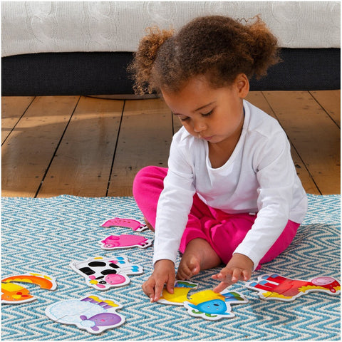 Baby Puzzles - Farm-2-12 Piece Jigsaw,Down Syndrome,Farms & Construction,Galt,Games & Toys,Gifts For 2-3 Years Old,Imaginative Play,Stock-Learning SPACE