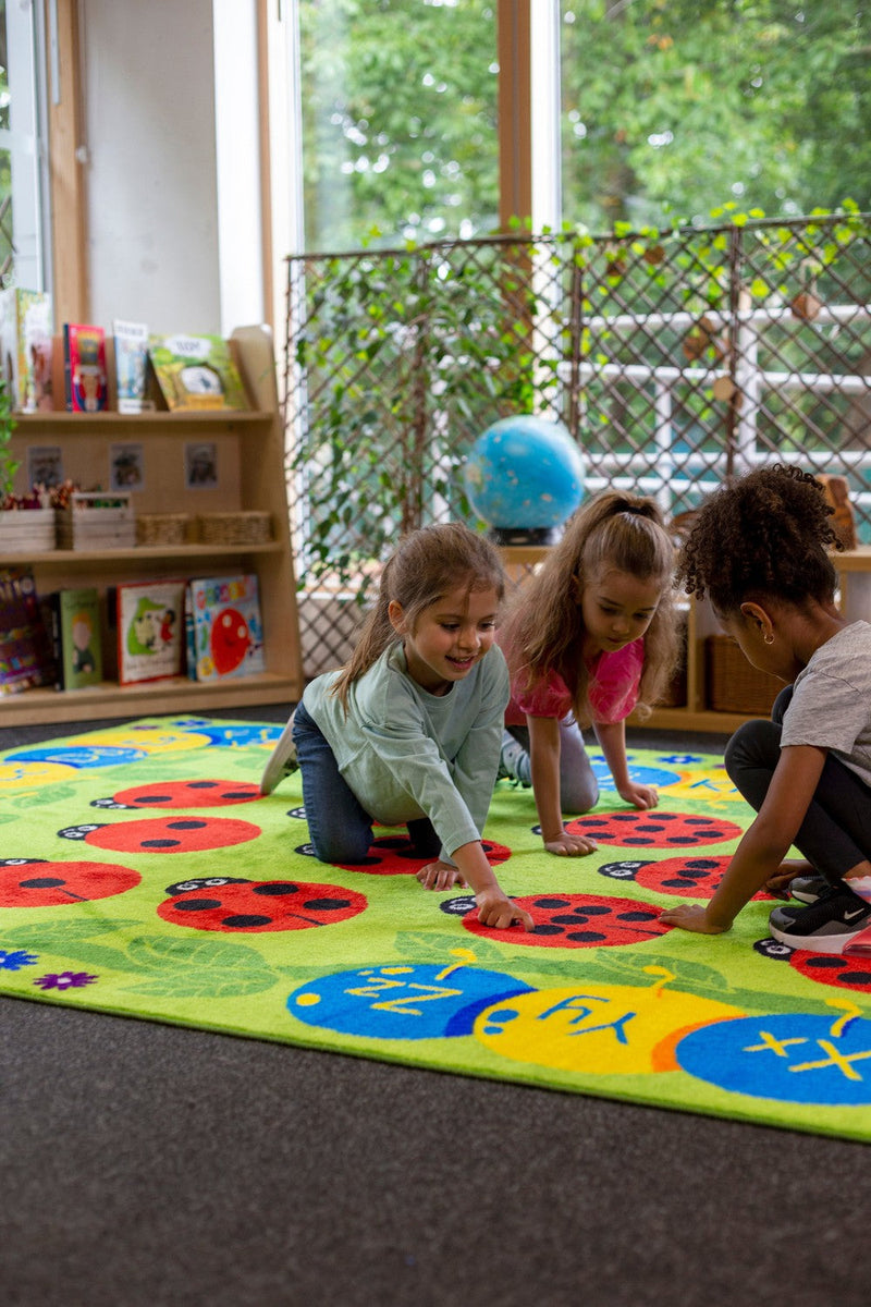 Back to Nature™ Chloe Caterpillar Numeracy & Literacy 3x2m Carpet, Learning SPACE
