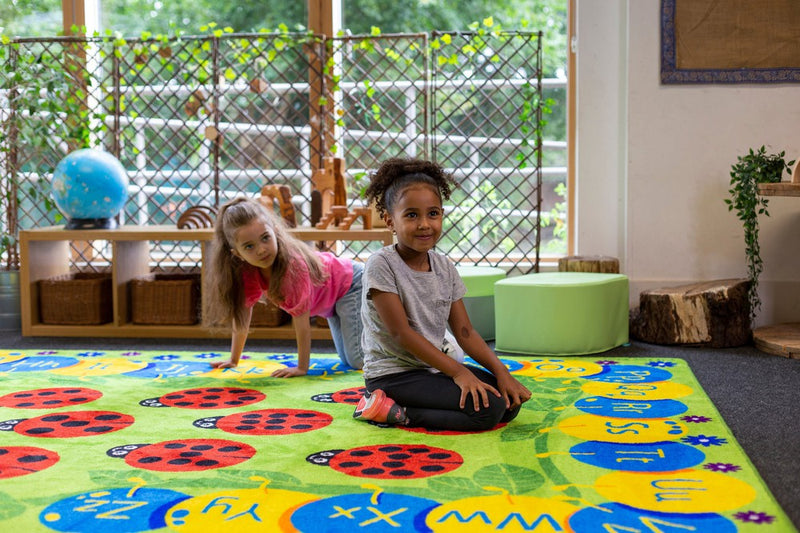 Back to Nature™ Chloe Caterpillar Numeracy & Literacy 3x2m Carpet, Learning SPACE