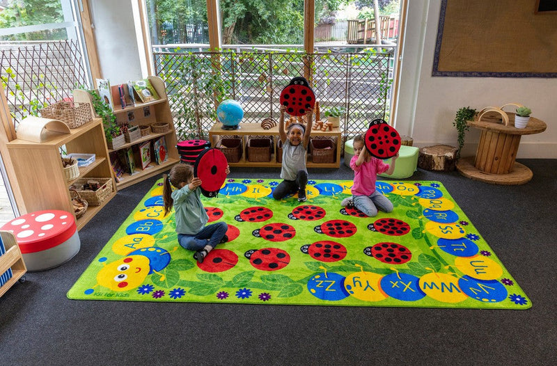 Back to Nature™ Chloe Caterpillar Numeracy & Literacy 3x2m Carpet, Learning SPACE
