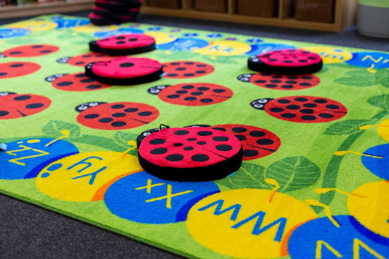 Back to Nature™ Chloe Caterpillar Numeracy & Literacy 3x2m Carpet, Learning SPACE