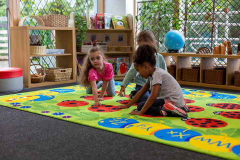 Back to Nature™ Chloe Caterpillar Numeracy & Literacy 3x2m Carpet-Educational Carpet, Kit For Kids, Mats & Rugs, Rectangular, Rugs, Wellbeing Furniture, World & Nature-Learning SPACE