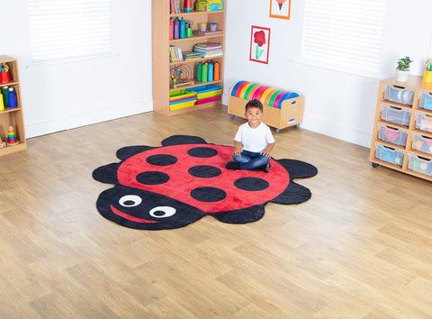 Back to Nature™ Giant Ladybird Shaped Indoor Carpet-Dropship,Kit For Kids,Mats & Rugs,Nursery,Placement Carpets,Round,Rugs,Wellbeing Furniture,World & Nature-Learning SPACE