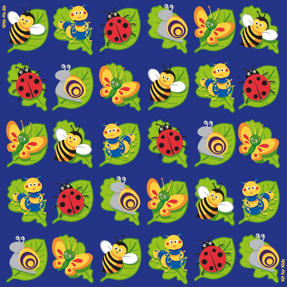 Back to Nature™ Square Bug 3x3m Carpet-Dropship,Kit For Kids,Mats & Rugs,Nature Sensory Room,Placement Carpets,Rugs,Square,Wellbeing Furniture,World & Nature-Learning SPACE