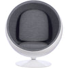 Ball Globe Chair with Cashmere-Blend Upholstery