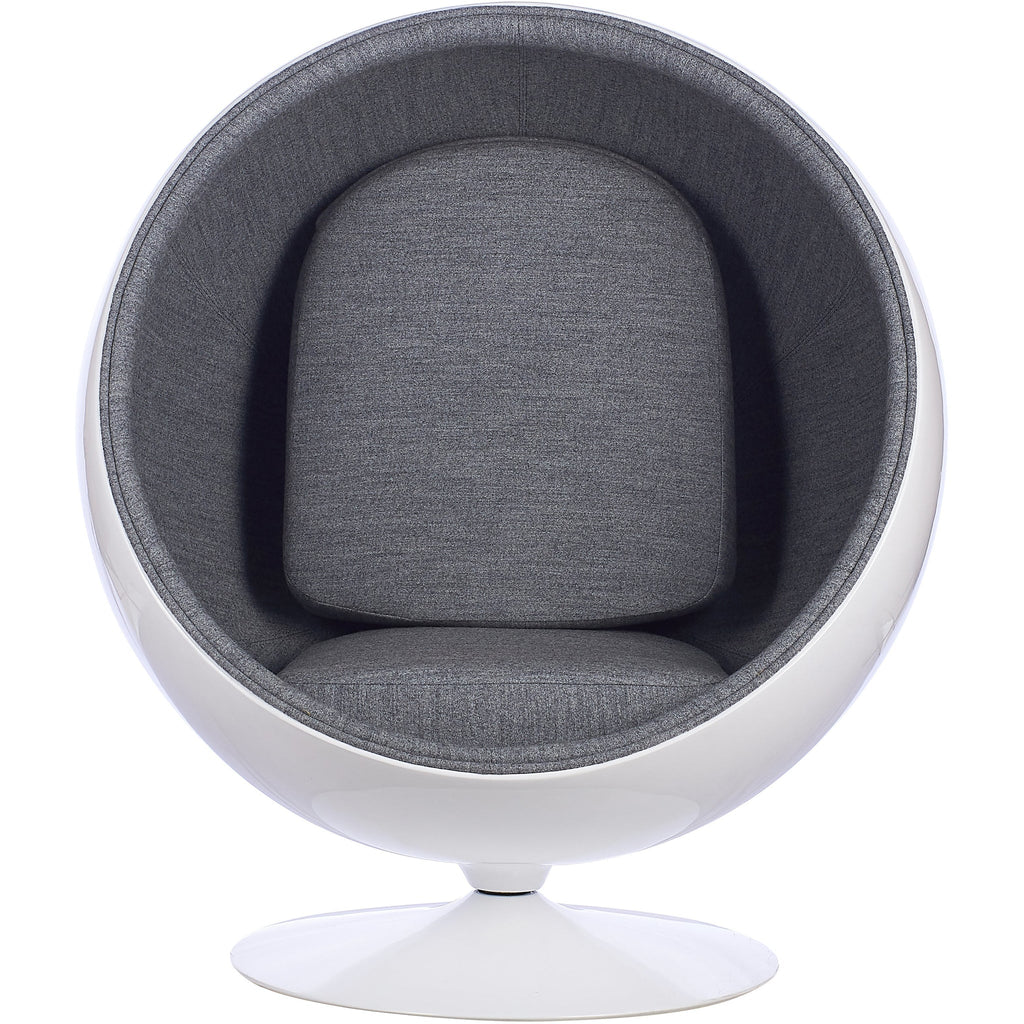 Ball Globe Chair with Cashmere-Blend Upholstery