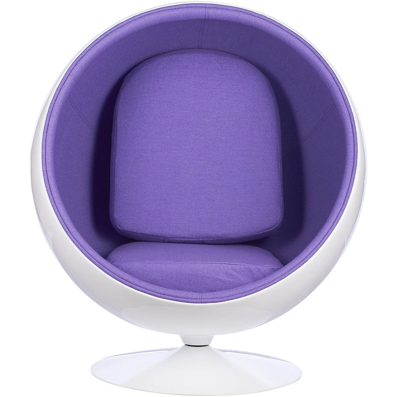 Ball Globe Chair with Cashmere-Blend Upholstery