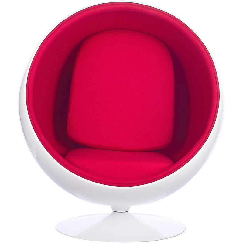 Ball Globe Chair with Cashmere-Blend Upholstery