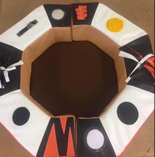 Ball Pit - Soft Sensory Ring for Baby, Black/ White Learning SPACE