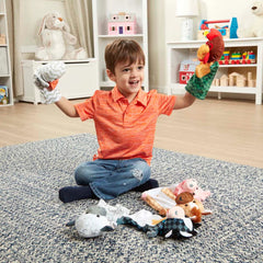 Barn Buddies Hand Puppets – 6-Piece-Animals,Imaginative Play,Puppets & Theatres & Story Sets,Role Play-Learning SPACE