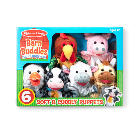 Barn Buddies Hand Puppets – 6-Piece-Animals,Imaginative Play,Puppets & Theatres & Story Sets,Role Play-Learning SPACE