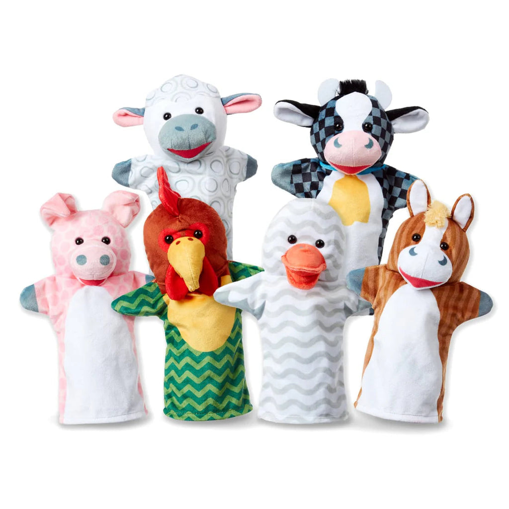 Barn Buddies Hand Puppets – 6-Piece-Animals,Imaginative Play,Puppets & Theatres & Story Sets,Role Play-Learning SPACE