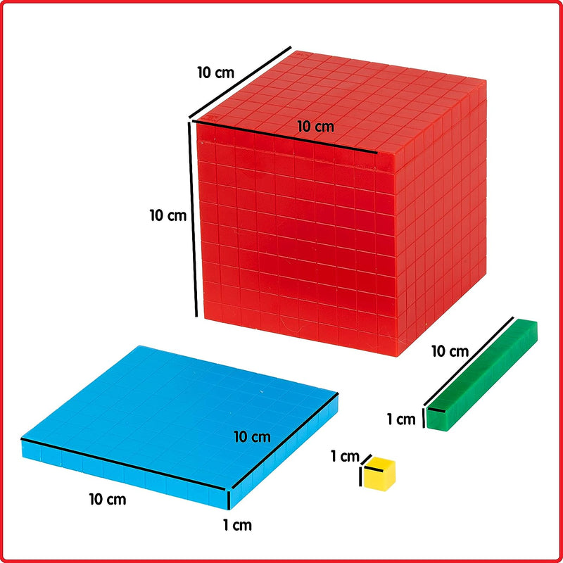 Base 10 – Four Colour Set (121 Pieces), Learning SPACE