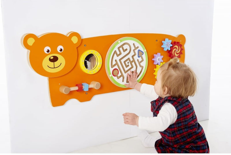 Bear Activity Wall Panel Toy, Learning SPACE