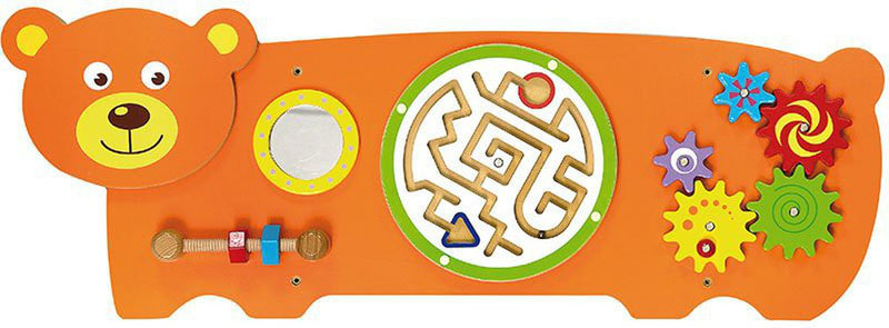 Bear Activity Wall Panel Toy, Learning SPACE