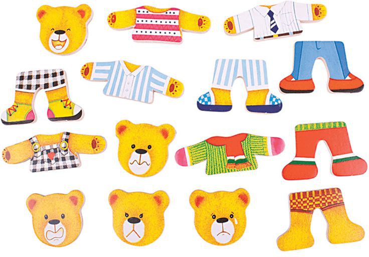 Bear Family - Wooden Dress Up Set, Learning SPACE