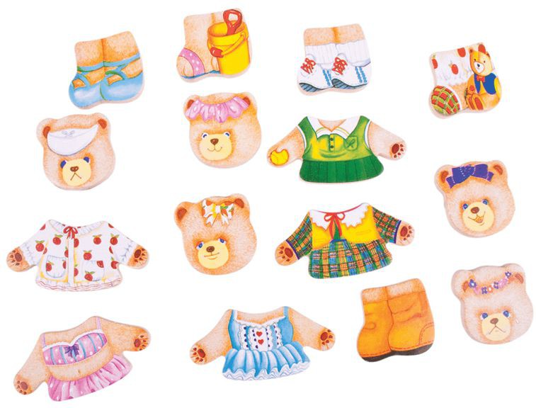 Bear Family - Wooden Dress Up Set, Learning SPACE