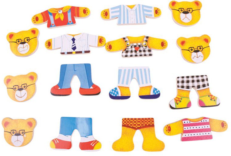 Bear Family - Wooden Dress Up Set, Learning SPACE