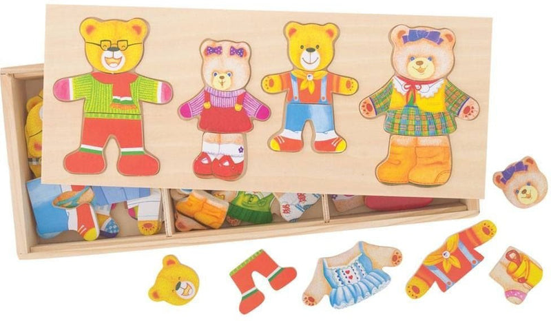 Bear Family - Wooden Dress Up Set, Learning SPACE