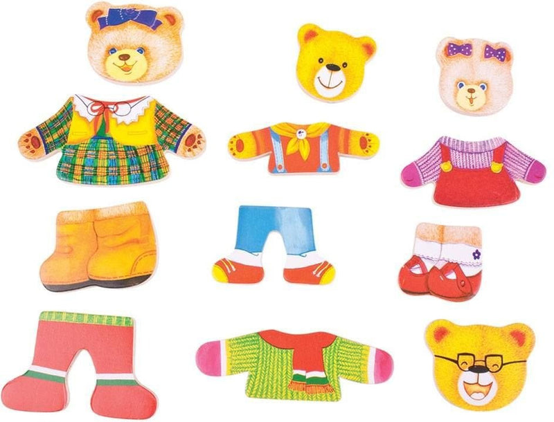 Bear Family - Wooden Dress Up Set, Learning SPACE