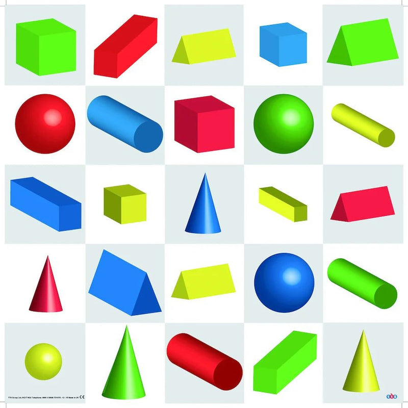 Bee-Bot® Interactive Mat, 3D Shapes Mat Learning SPACE