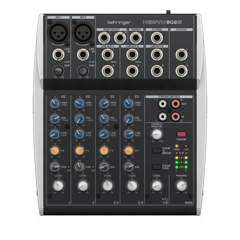 Behringer 802S Analog Mixer with USB Streaming Interface, Learning SPACE