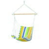 Belize Kolibri Hammock Chair-Hammock Chair-Blue, Cotton, Green, Hammock chair, Hanging Chair, Indoor, Single, Yellow-AZ-1013220-Learning SPACE