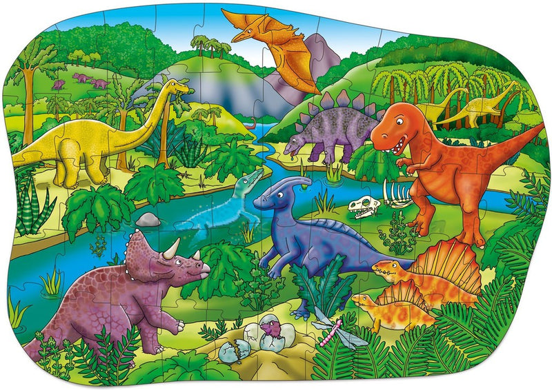 Big Dinosaur Jigsaw Puzzle 50 Pieces, Learning SPACE