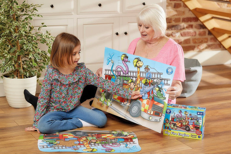 Big Fire Engine Jigsaw Puzzle, Learning SPACE