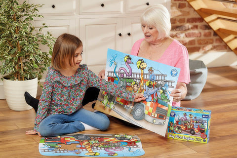 Big Fire Engine Jigsaw Puzzle, Learning SPACE
