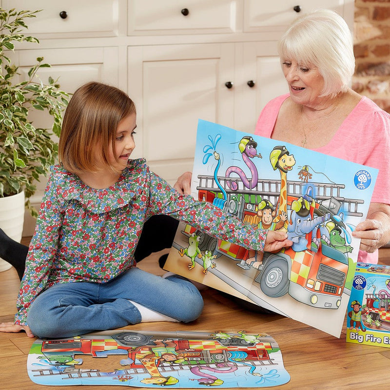 Big Fire Engine Jigsaw Puzzle, Learning SPACE