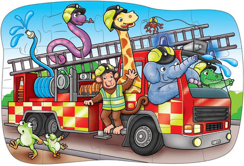 Big Fire Engine Jigsaw Puzzle-13-99 Piece Jigsaw, Down Syndrome, Early years Games & Toys, Fire. Police & Hospital, Imaginative Play, Orchard Toys, Primary Games & Toys, Stock, Strength & Co-Ordination-Learning SPACE