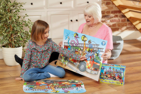 Big Fire Engine Jigsaw Puzzle-13-99 Piece Jigsaw, Down Syndrome, Early years Games & Toys, Fire. Police & Hospital, Imaginative Play, Orchard Toys, Primary Games & Toys, Stock, Strength & Co-Ordination-Learning SPACE