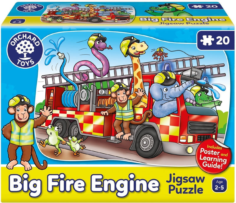 Big Fire Engine Jigsaw Puzzle, Learning SPACE