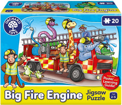 Big Fire Engine Jigsaw Puzzle, Learning SPACE
