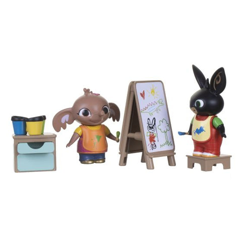 Bing Paint with Bing Figure Playpack-Bing and Friends,Discontinued,Figurines,Gifts For 2-3 Years Old,Small World-Learning SPACE