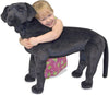 Black Lab Giant Stuffed Animal-Baby Soft Toys,Calming and Relaxation,Christmas,Christmas 2024,Comfort Toys,Dolls & Doll Houses,Games & Toys,Imaginative Play,Toys for Anxiety,World & Nature-Learning SPACE